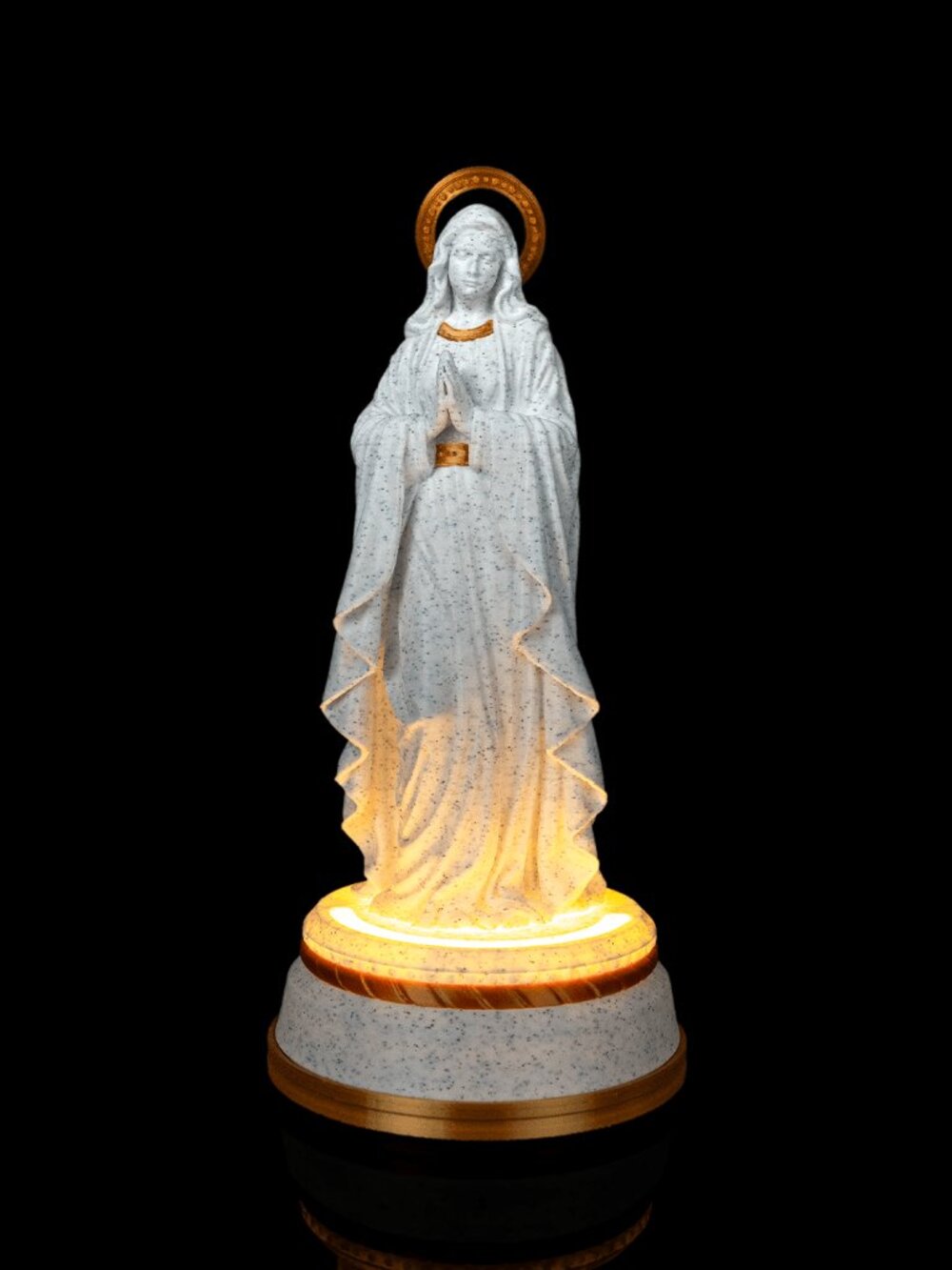 Our Lady Statue with Light -Beautiful Decor Gift Christian Catholic Religious